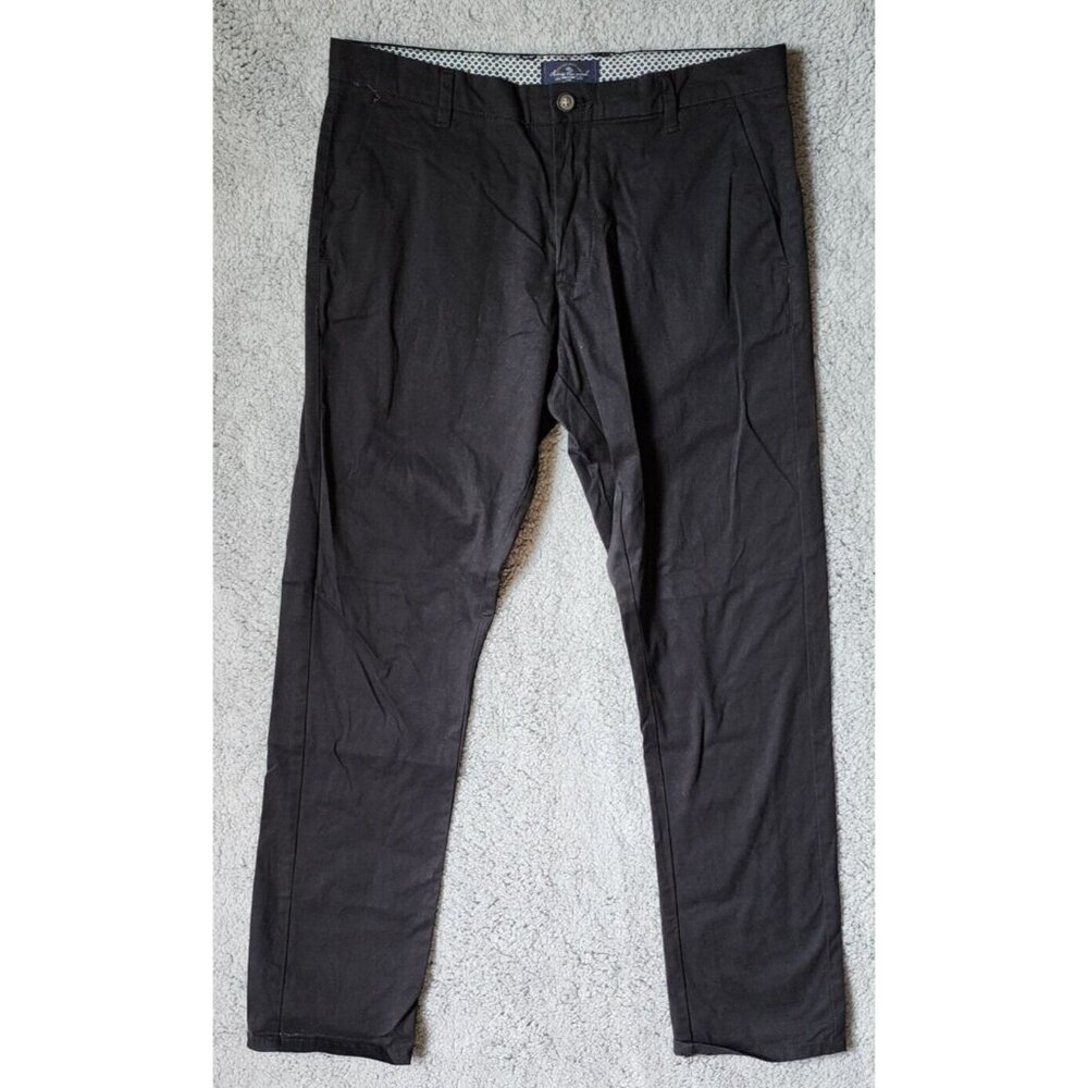 Across the Pond Signature Line Grayish Black Stretch Pants Size 34 x‎ 32